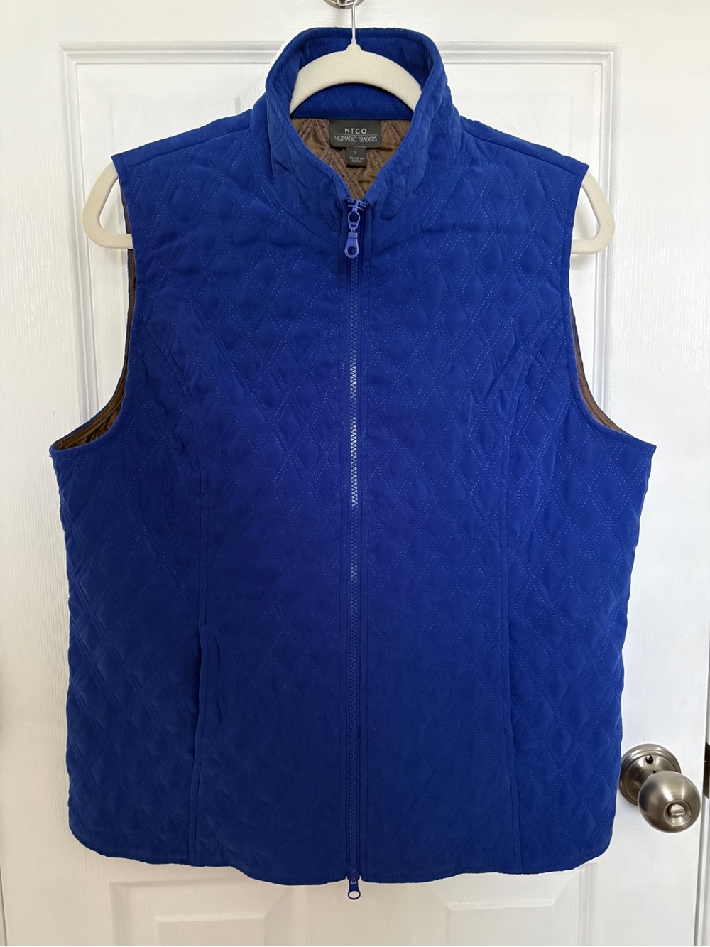 Nomadic Traders Quilted Royal Blue Vest #0395